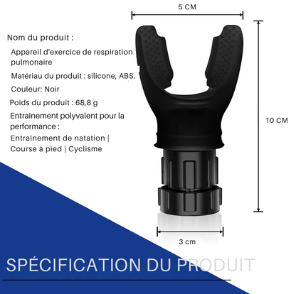 Entraîneur respiratoire - Renforce la Capacité Pulmonaire